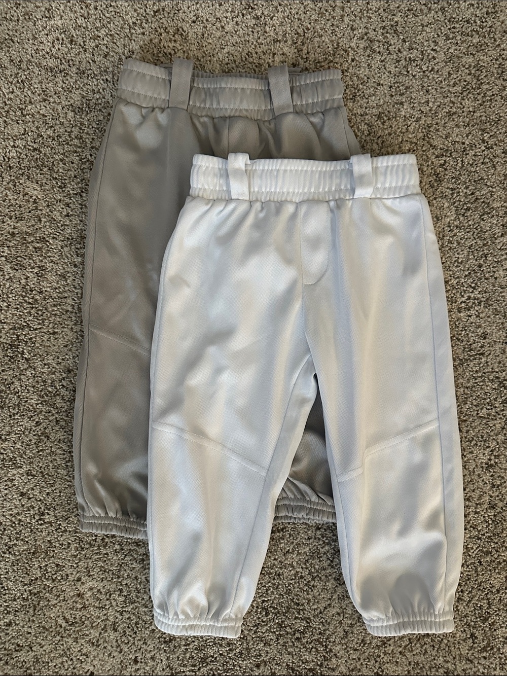 Baseball Pants - 4T - White and Gray
